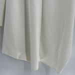 Marie Saint Pierre Ashes Dress Size 4 Asymmetrical Fine Scuba Mini Dress Pockets White Photo 7