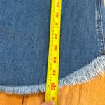 Good American  Denim Raw Hem Cap Sleeve Women's Mini Dress Size 1 Photo 7