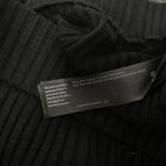 Eileen Fisher  Sz L Black Ribbed Knit Straight Leg Pants Pockets Capsule Classic Photo 4