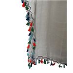 Milana Fashion White Cotton Blend Color Tassel /crochet Swim Cover L/XL Size L Photo 4