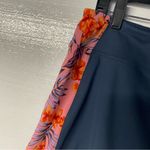 Tommy Bahama Golf Skort Size L Blue Pink Floral Tropical Stretch Athletic Tennis Photo 2