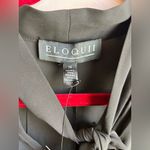 Eloquii NWT  Bow Flutter Sleeve Short Sleeve Top Sz 14 Black Photo 4