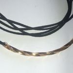 NY Brand Black and Gold Tone Choker Tassel Necklace Photo 7