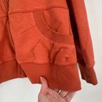 Royal Robbins Royal Robbin’s Women’s Full Zip Sweatshirt SZ L Embroidered Pumpkin Spice Orange Photo 3