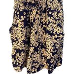 Lilly Rose Navy Blue Floral Sleeveless One Piece Shorts Romper Women Sz XS Photo 8