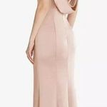 Anthropologie NEW After Six Lux Charmeuse Draped Cowl Back Princess Charmeuse Gown Maxi Dress Photo 1