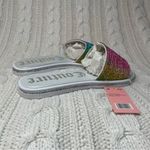 Juicy Couture Yummy Slide Sandal in Rainbow Beaded - NWOB Photo 4