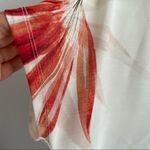 ZARA B|W Collection Tropical Art Lace Trimmed Longline Top Shirt Blouse Large Photo 8