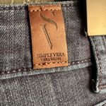 Vera Wang Simply Vera  Women’s Dark Blue Denim Shorts Cuffed Simple Size 12 Photo 2