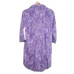 Ralph Lauren Lauren  Purple Paisley Nightshirt Pajama Embroidered Size S Designer Photo 2