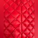 Anne Klein  Red Medium Packable Down feather Puffer lightweight Button Jacket‎ Photo 7
