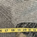 Bartolini Italian Small Wool/Cashmere Blend Gray Turtleneck Sweater Pink Trim Photo 8