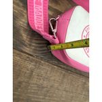 Steve Madden Pink White Canvas Crossbody Bag SM Logo Chain Strap Photo 9