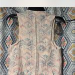 Women's Pink and Blue Patterned Vintage Vest Size 4 Photo 4
