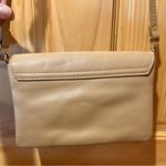Miztique designer collection cross body tan purse gold accents Photo 2