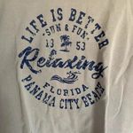 Comfort Wash Grey  Panama City Beach Sweatshirt Size Medium Photo 3