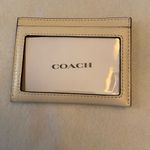 Coach NWT  Slim Id Card Case Strawberry Graphic Leather Chalk Multicolor Photo 2