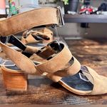 Rebecca Minkoff Llana Sandals Shoes Suede Buckle Strappy Block Heel Tan Sz 7 Photo 9