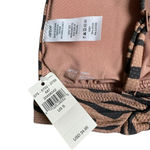 Aerie  NWT Women's Triangle Tie Tiger Stripe Bikini Top Black/Tan Textured Size S Photo 1