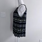 Crown & Ivy elephant print Black and Green halter top Size XL Photo 3