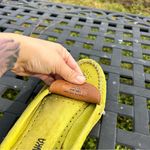 Minnetonka Suede Leather‎ Slip On Moccasin Loafer Shoes Yellowish Green 9 Women Photo 7