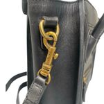 CELINE  Nano Luggage Black Leather Wing-Side Mini Handheld Crossbody Handbag Photo 6