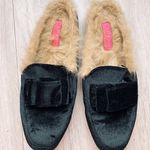 Catherine Malandrino  Velvet Fur Slides size 6.5 Photo 0