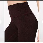 Lululemon Align Pant II 25" Granulite Garnet Black Size 4 Leggings Purple Black Photo 2