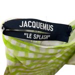 Jacquemus Nodi Gingham Cutout Midi Dress Size 2 Light Green Stretch Photo 13