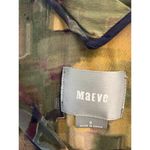 Anthropologie  Maeve Pixel Impressionist Shift Dress Silk V-neck Sz 2 Photo 2