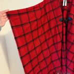 CHAPS  Windowpane Red Plaid Shawl Photo 5