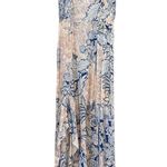 Free People Forever Yours Smocked Side Slit Maxi Slip Dress Blue Floral XS Photo 1
