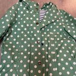 Boden Green Polka Dot Hooded Coat Size 4 Photo 4
