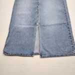 Abrand 99 LOW DENIM MAXI SKIRT SYLVIE Jean Skirt Light Wash Blue Denim Size 29 Photo 9