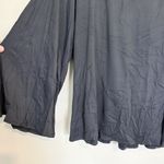 Susana Monaco NWT  Gray Long Bell Sleeve Draped Shirt - Size: Extra Large Photo 1