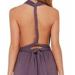 Lulus Purple Plunge Playsuit Photo 3