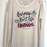 Friends TV Show Long Sleeve Sleep Shirt Top Living My Best Life M Tan Size M Photo 0