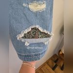 House Of Holland Distressed Denim Mini Dress Blue Size 2 Photo 7