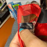 Tropical Silk Red and Yellow Print Scarf Photo 2