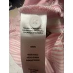 BeachLunchLounge  Button down Blouse Sz M Pink/White NWT Photo 4