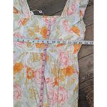 BUDDY LOVE Anastasia Floral Maxi Dress Tiered Ruffle Cottagecore S Orange Photo 5