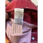 PacSun  Red‎ Denim Shorts Raw Hem Size 25 Mid Rise Photo 6