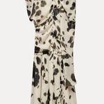 ZARA  dress voluminous maxi animal print kimono scarf layered casual boho Photo 9