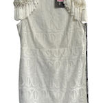 PRETTY LITTLE THING Women's White Lace Tassel Cane Detail Dress Sz 12 NEW Photo 0