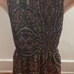 Free People Brown Floral Smocked Fit & Flare Lined Blouse, size XS Photo 5