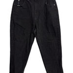 Faded Glory  Jeans Womens 16P Black Relaxed Fit Tapered Leg High Rise Vintage 90s Photo 0