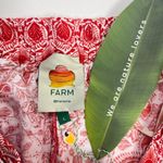 Farm Rio NWT  River Ride Linen Blend Beaded Short Size L Pull-On RED Photo 11