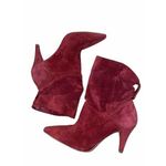 Michael Kors  Carey Booties Size 6 Red Suede Heels‎ Photo 8