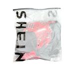 SheIn Woman's Cropped Plaid/Graphic '88' Hoodie in Black/Red, Size M Photo 2