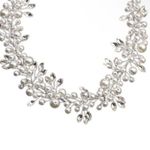 Boutique Headband Wedding Pearl Bridal Headdress Pearl Headpiece Rhinestone Leaf Photo 8